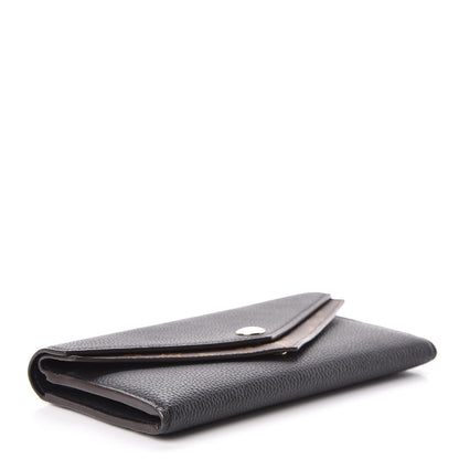 Louis Vuitton Calfskin Double V Wallet Black 4 of 8