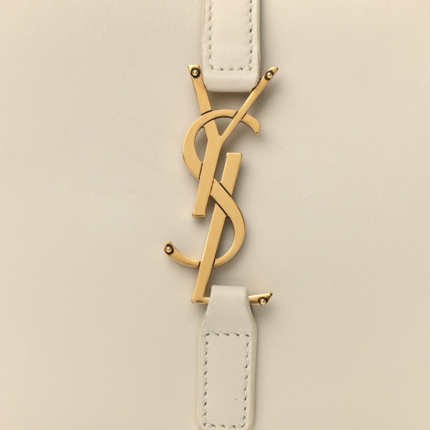 Saint Laurent Smooth Calfskin Le 5 A 7 Hobo Blanc Vintage 8 of 11