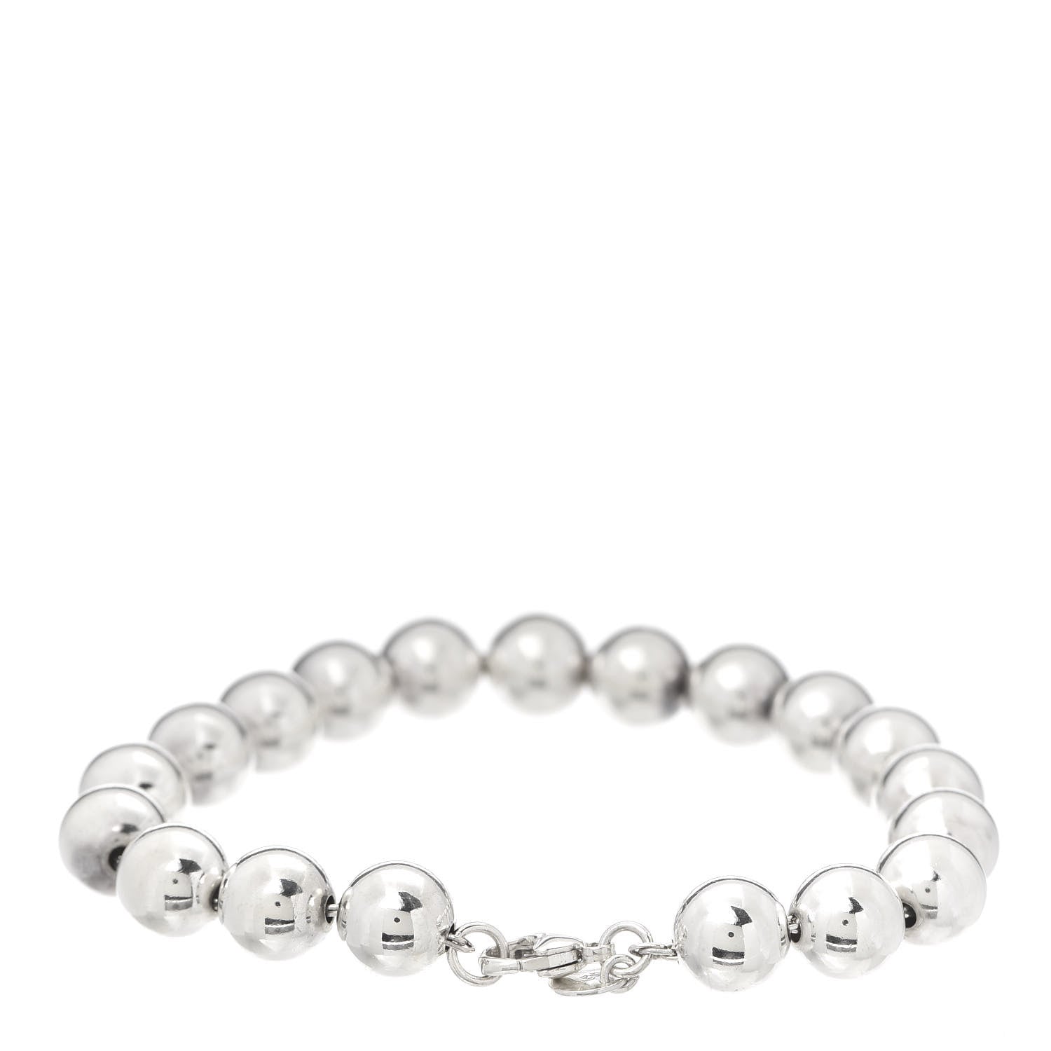 Tiffany Sterling Silver 10mm HardWear Ball Bracelet 3 of 6