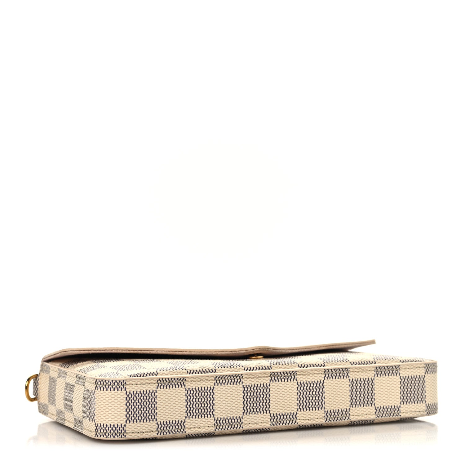 Louis Vuitton Damier Azur Pochette Felicie Chain Wallet Rose Ballerine 5 of 11