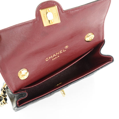Chanel Lambskin Quilted Mini Flap Black 5 of 8