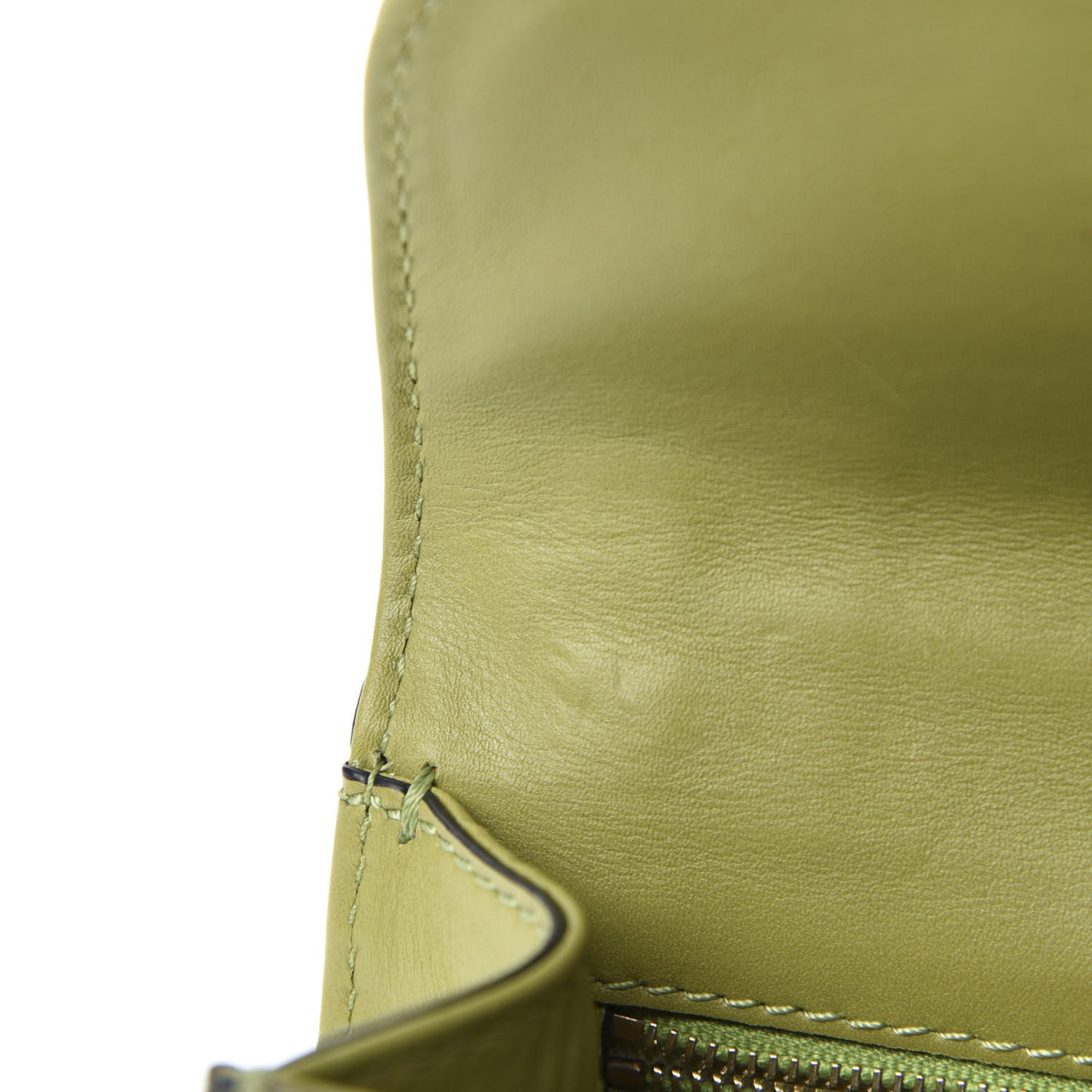 Vitello Small Glam Lock Rockstud Flap Green