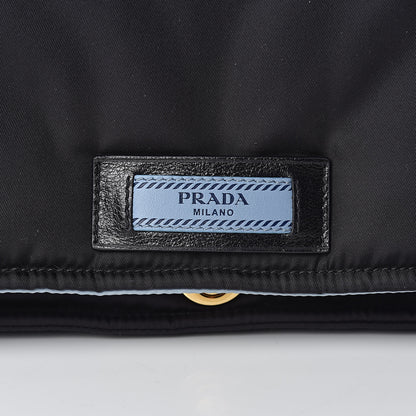 Prada Tessuto Nylon Etiquette Flap Black Soleil 11 of 11