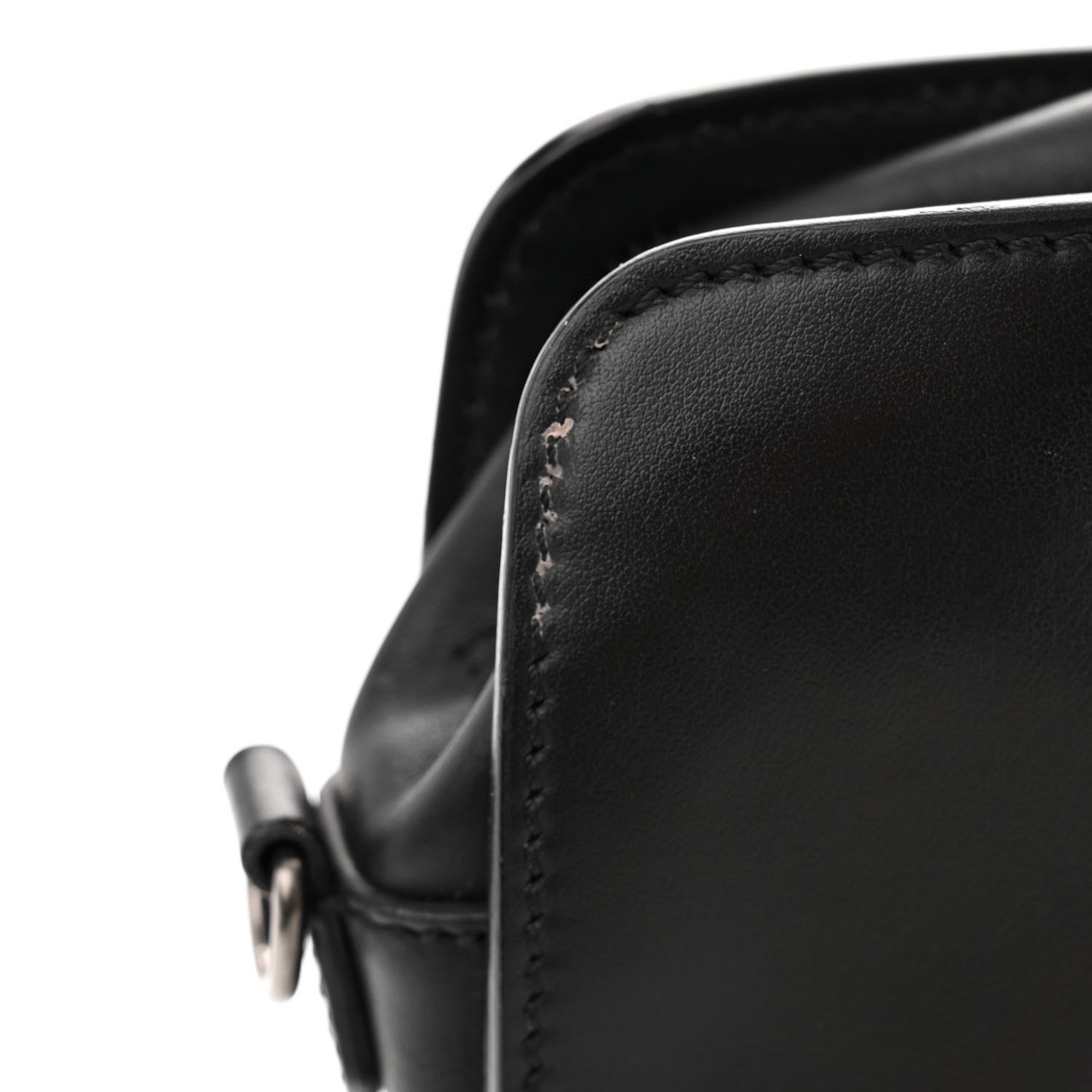 Fendi Vitello Century Grace FF Embossed Shoulder Clutch Black 12 of 12