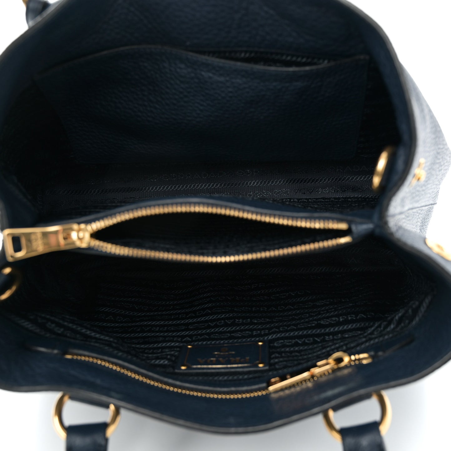 Vitello Phenix Top Handle Bag Baltico