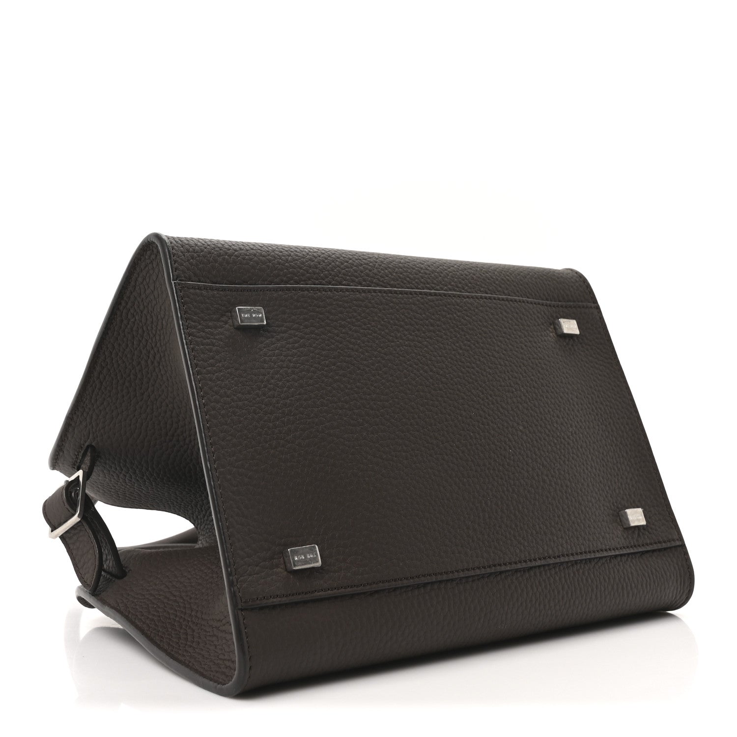 The Row Grained Calfskin Soft Margaux 10 Bag Deep Brown 4 of 11