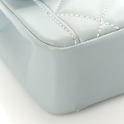 Chanel Calfskin Quilted Wild Stitch Flap Light Blue 7 of 9