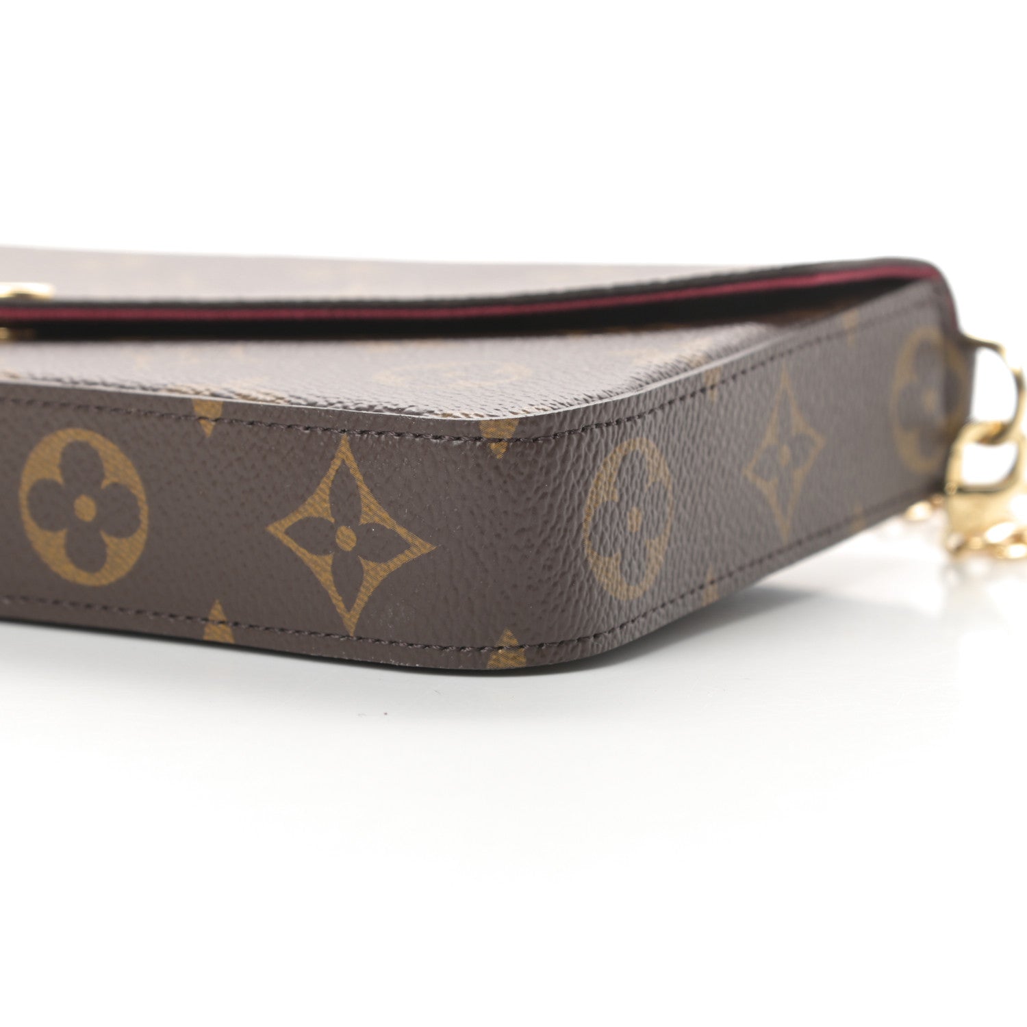 Louis Vuitton Monogram Pochette Felicie Chain Wallet Fuchsia 12 of 12