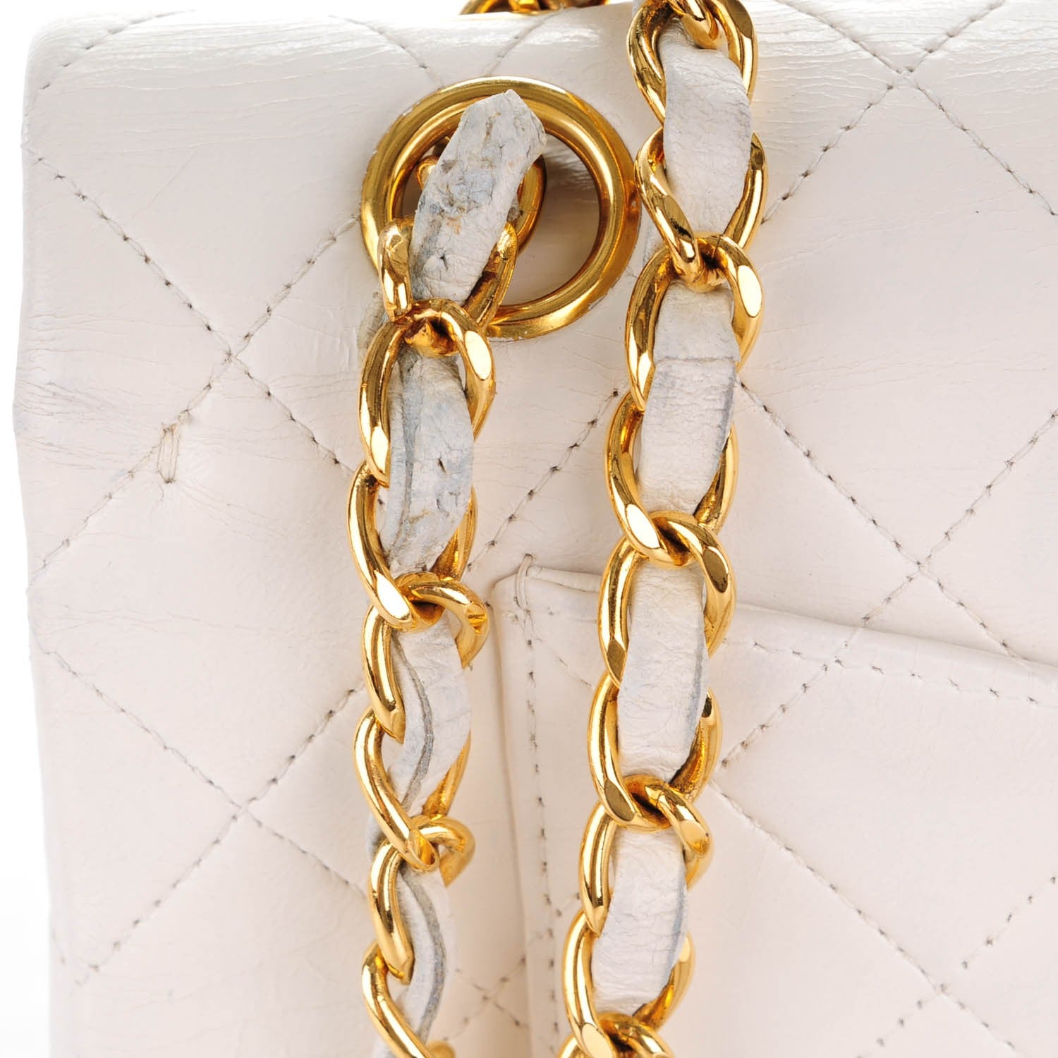 Chanel Lambskin Quilted Small Double Flap White 6 of 10