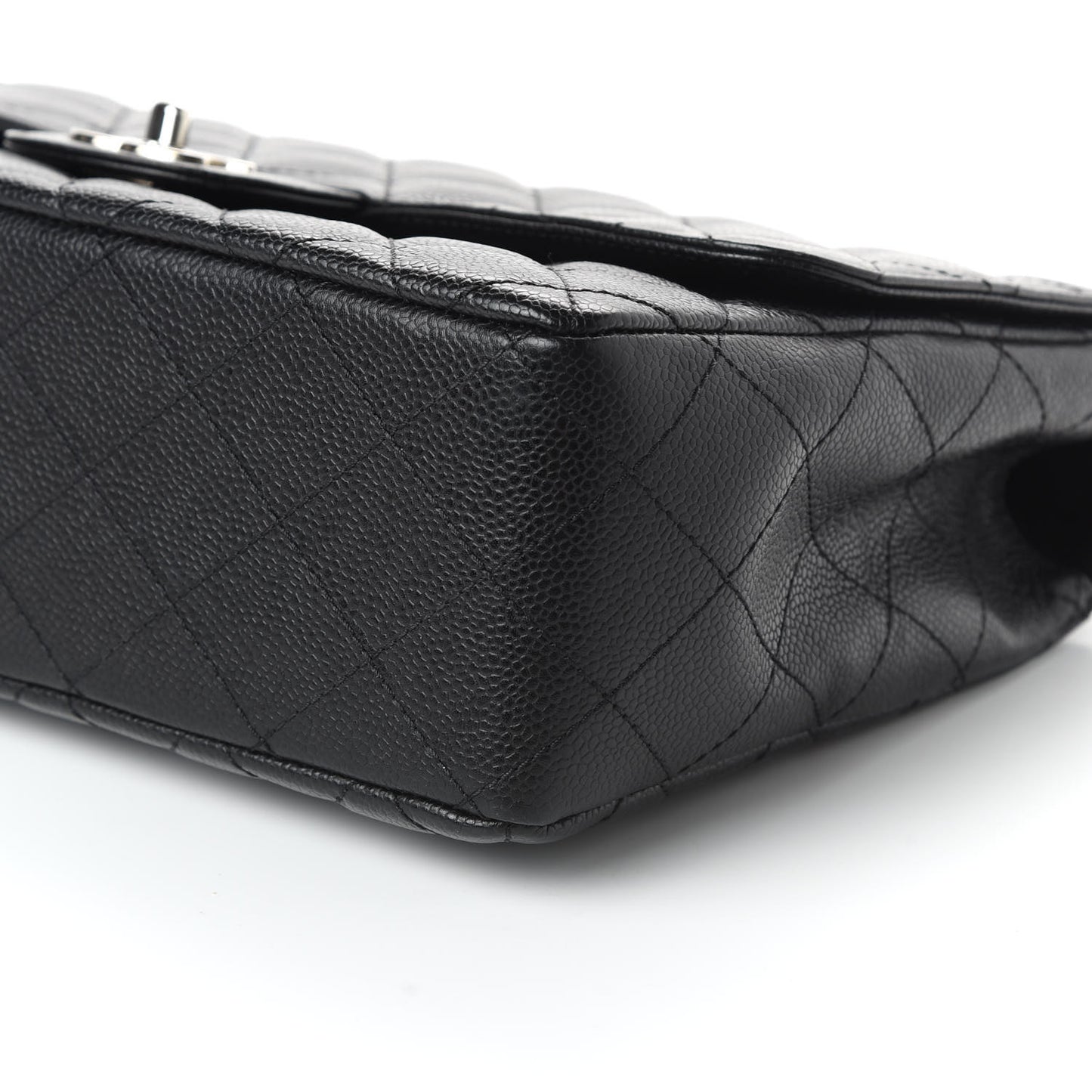 Caviar Quilted Jumbo Single Flap Black