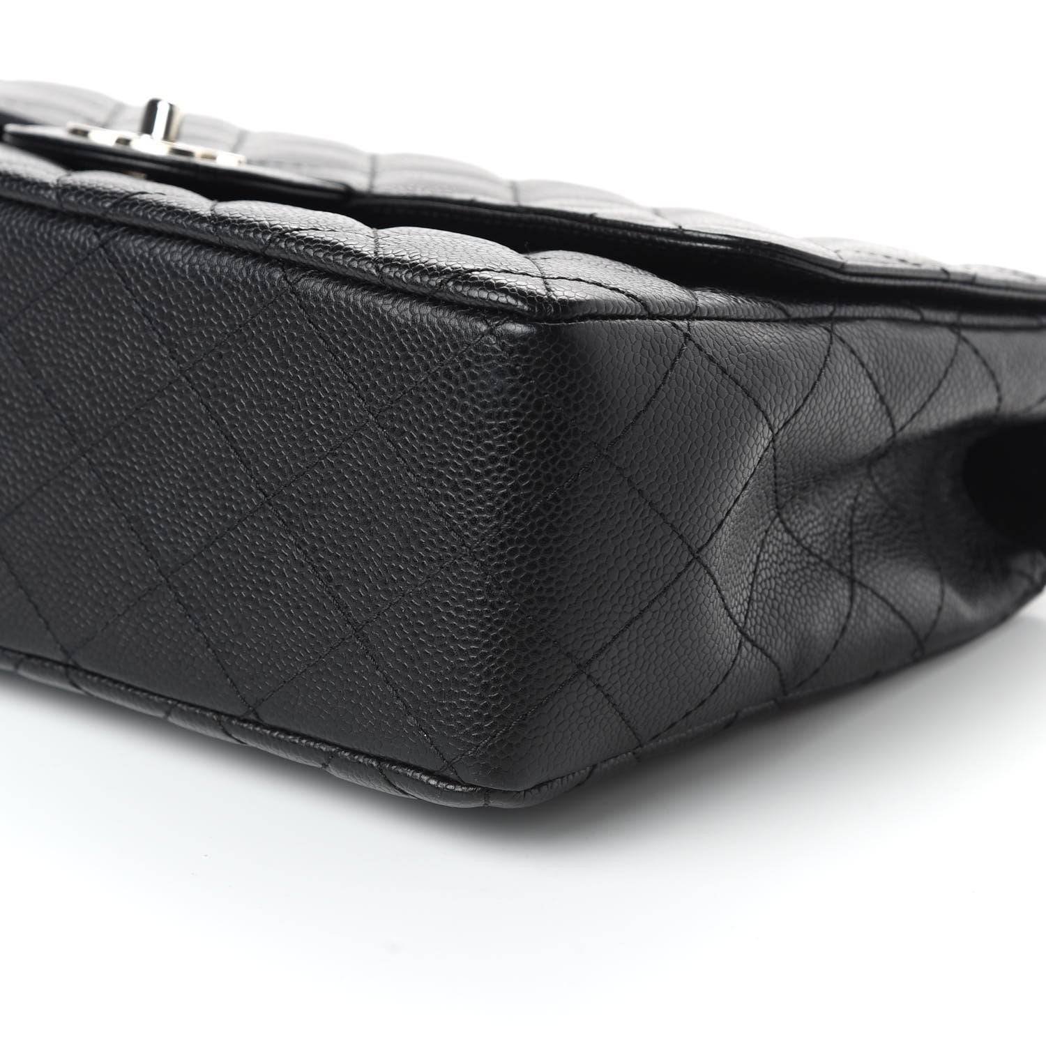 Chanel Caviar Quilted Jumbo Single Flap Black 7 of 11