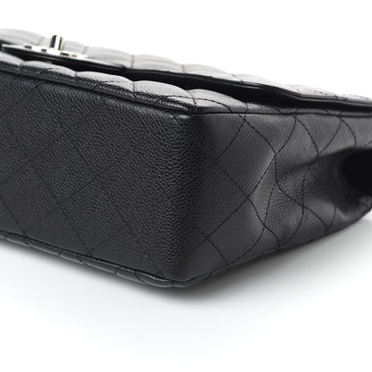 Chanel Caviar Quilted Jumbo Single Flap Black 7 of 11