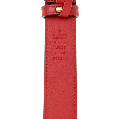 Gucci Moon Calfskin Double G 30mm Belt Red 5 of 6