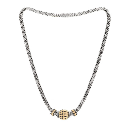 John Hardy Sterling Silver 18K Yellow Gold Dot Classic Chain Necklace 3 of 4