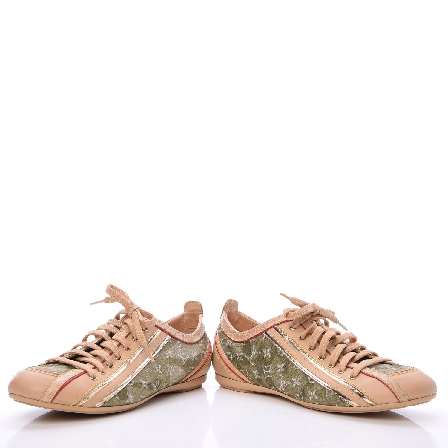 Louis Vuitton Monogramouflage Crocodile Embossed Sneakers 37 6 of 11