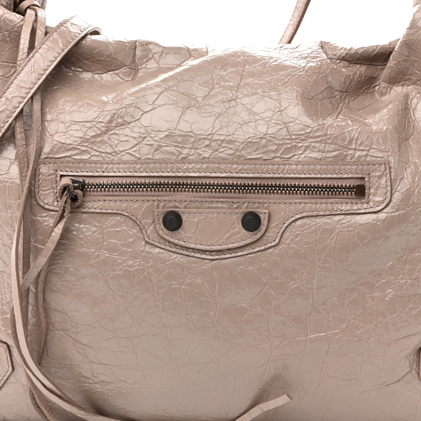 Arena Lambskin Classic Hardware Medium Le City Hobo Bag Sesame