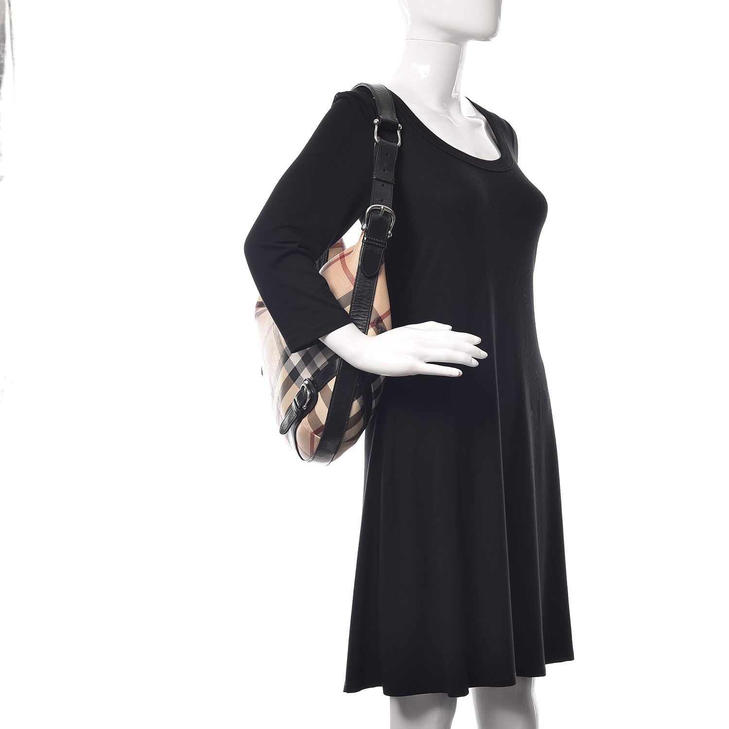 Burberry Supernova Check Large Larkin Hobo Black 2 of 20