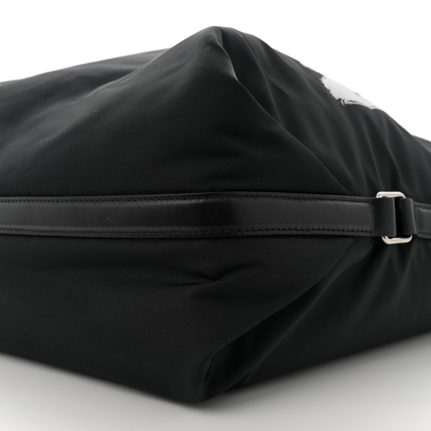 Alexander McQueen Nylon Graffiti Logo The Bundle Tote Black White 10 of 10