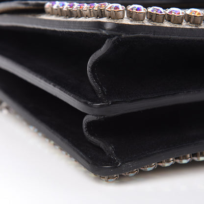 Gucci GG Supreme Monogram Crystal Small Dionysus Shoulder Bag Black 13 of 14
