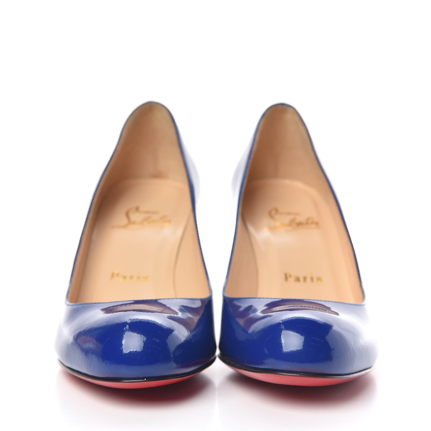 Christian Louboutin Patent Simple 70 Pumps 37 Neptune 2 of 8