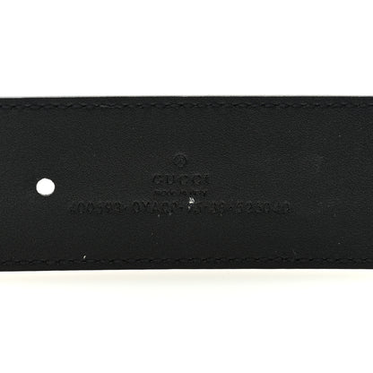 Gucci Plutone Calfskin Palladium Double G 40mm Belt 95 38 Black 4 of 4