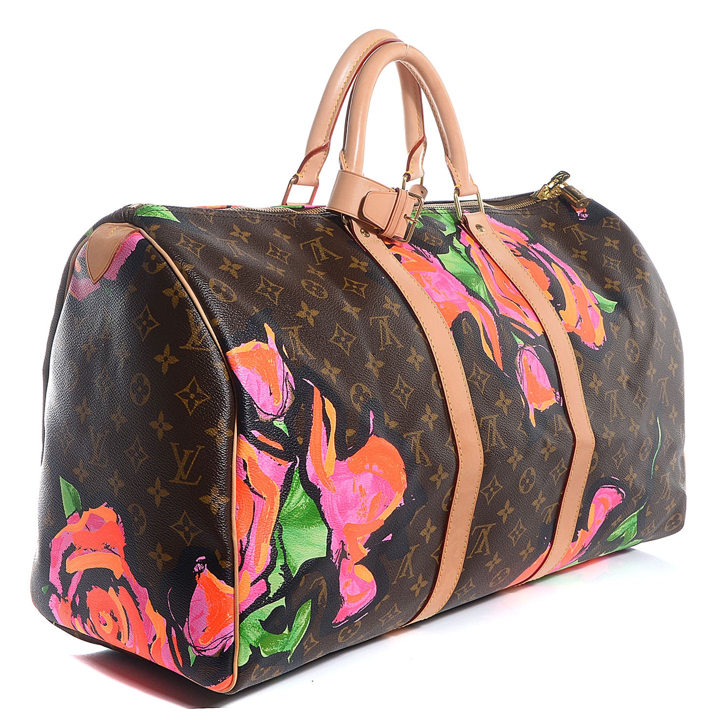 Monogram Roses Keepall 50