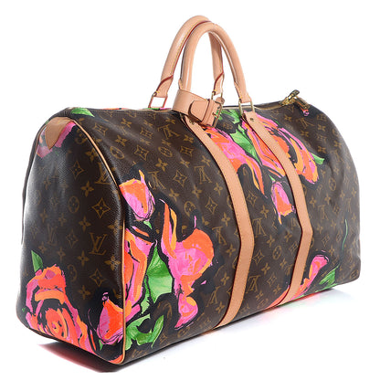 Louis Vuitton Monogram Roses Keepall 50 3 of 7