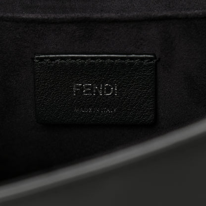 Fendi Vitello Century Velvet F is Fendi FF Kan I Shoulder Bag Black Tobacco 8 of 10