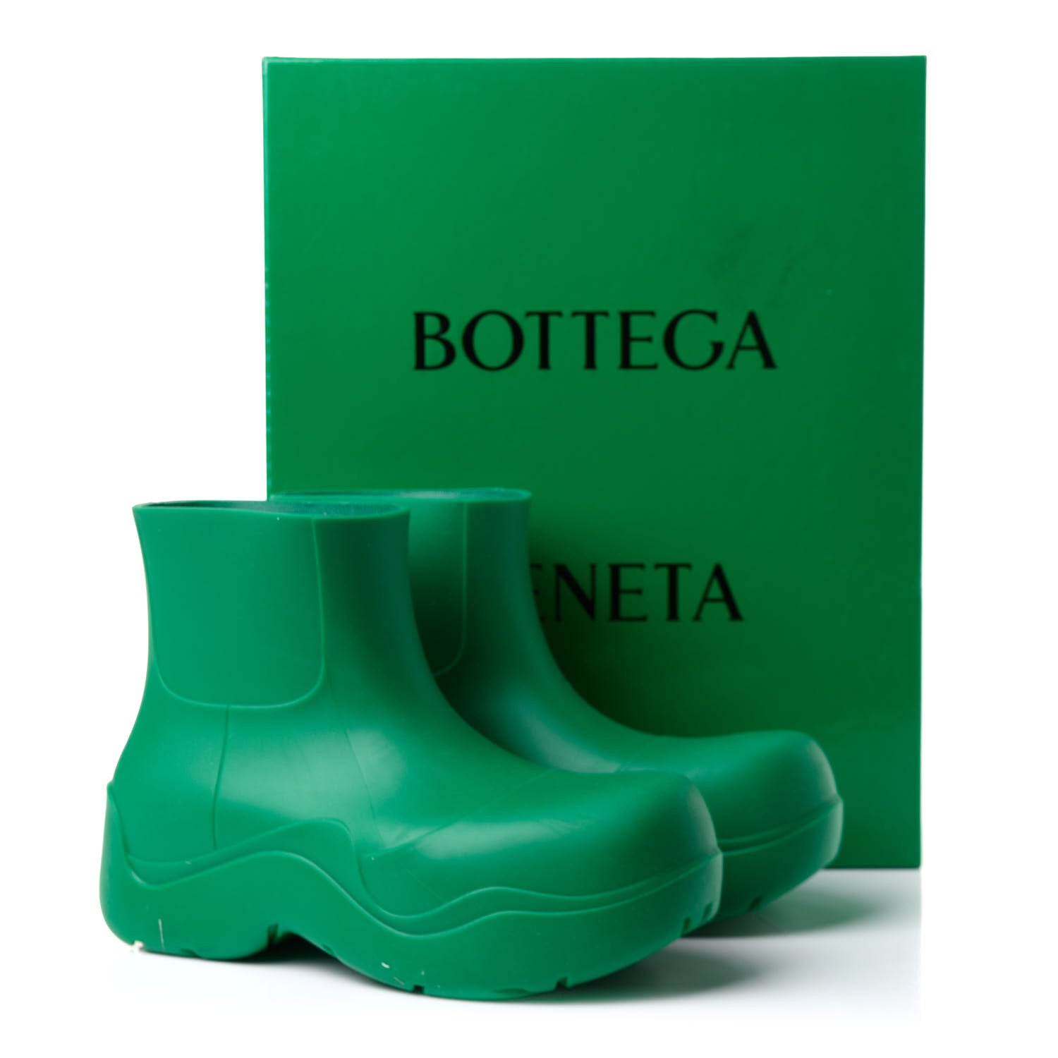 Bottega Veneta Rubber Puddle Ankle Boots 37 Grass 8 of 8