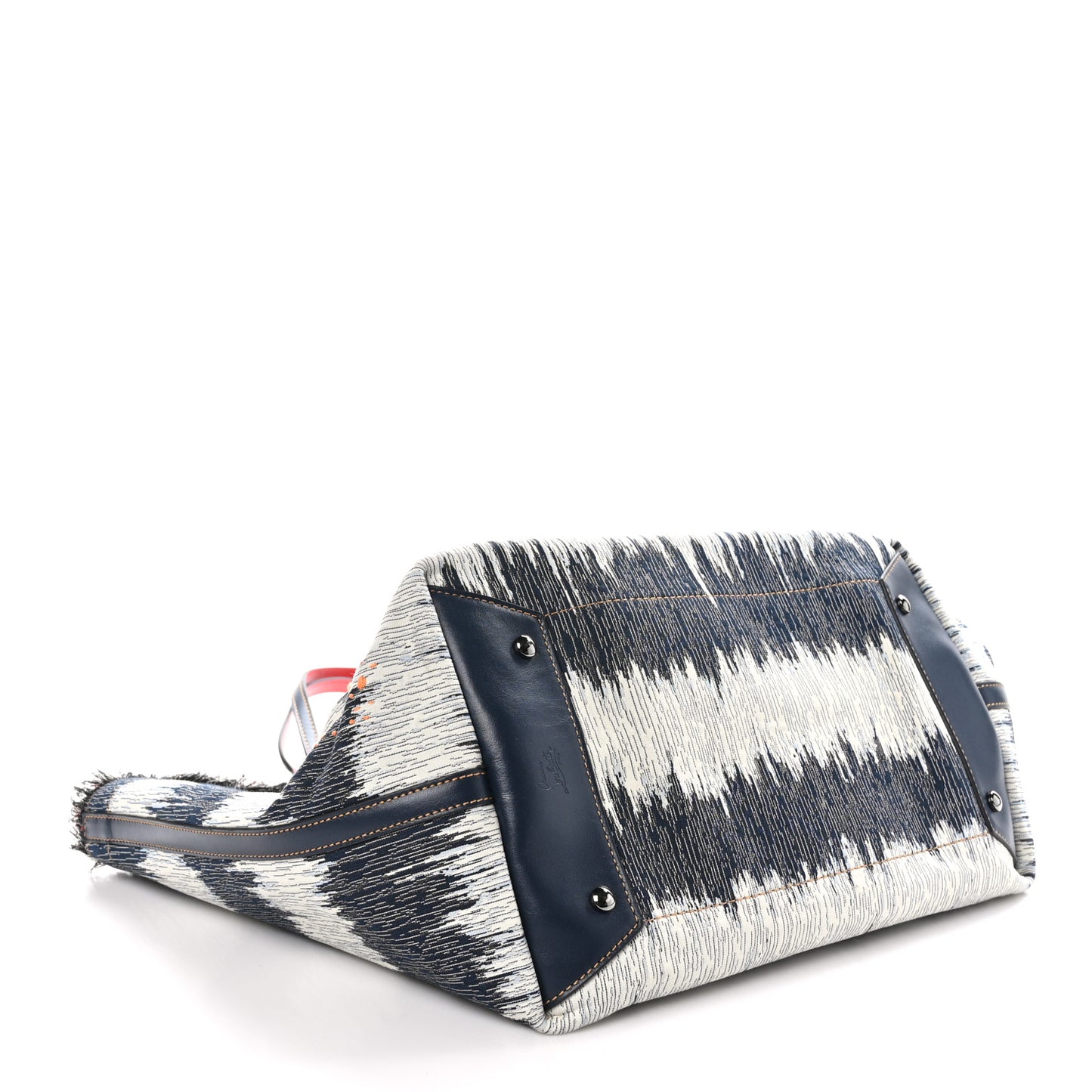 Denim Frangibus Printed Tote Dark Blue Multicolor