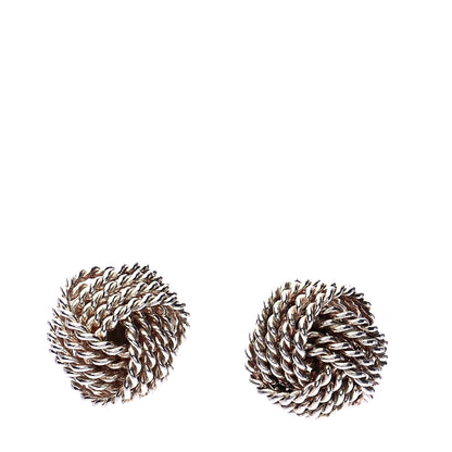 Tiffany Sterling Silver Twist Knot Earrings 1 of 5