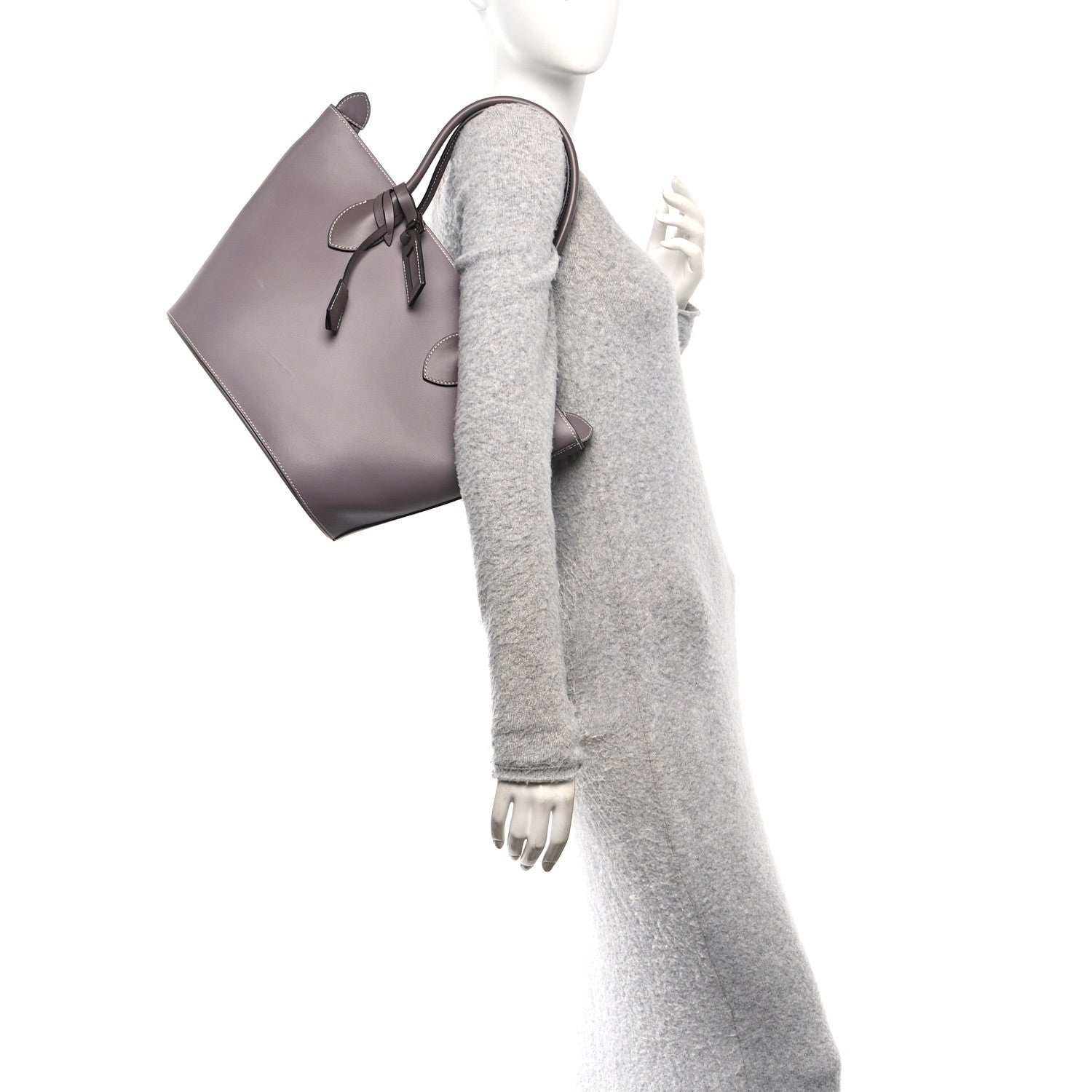 Louis Vuitton Veau Satin Holdall PM Gris 3 of 21