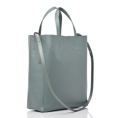 Celine Grained Calfskin Small Vertical Cabas Green 2 of 9