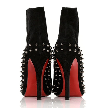 Christian Louboutin Veau Velours Willetta 100 Ankle Boots 39 Black 4 of 6