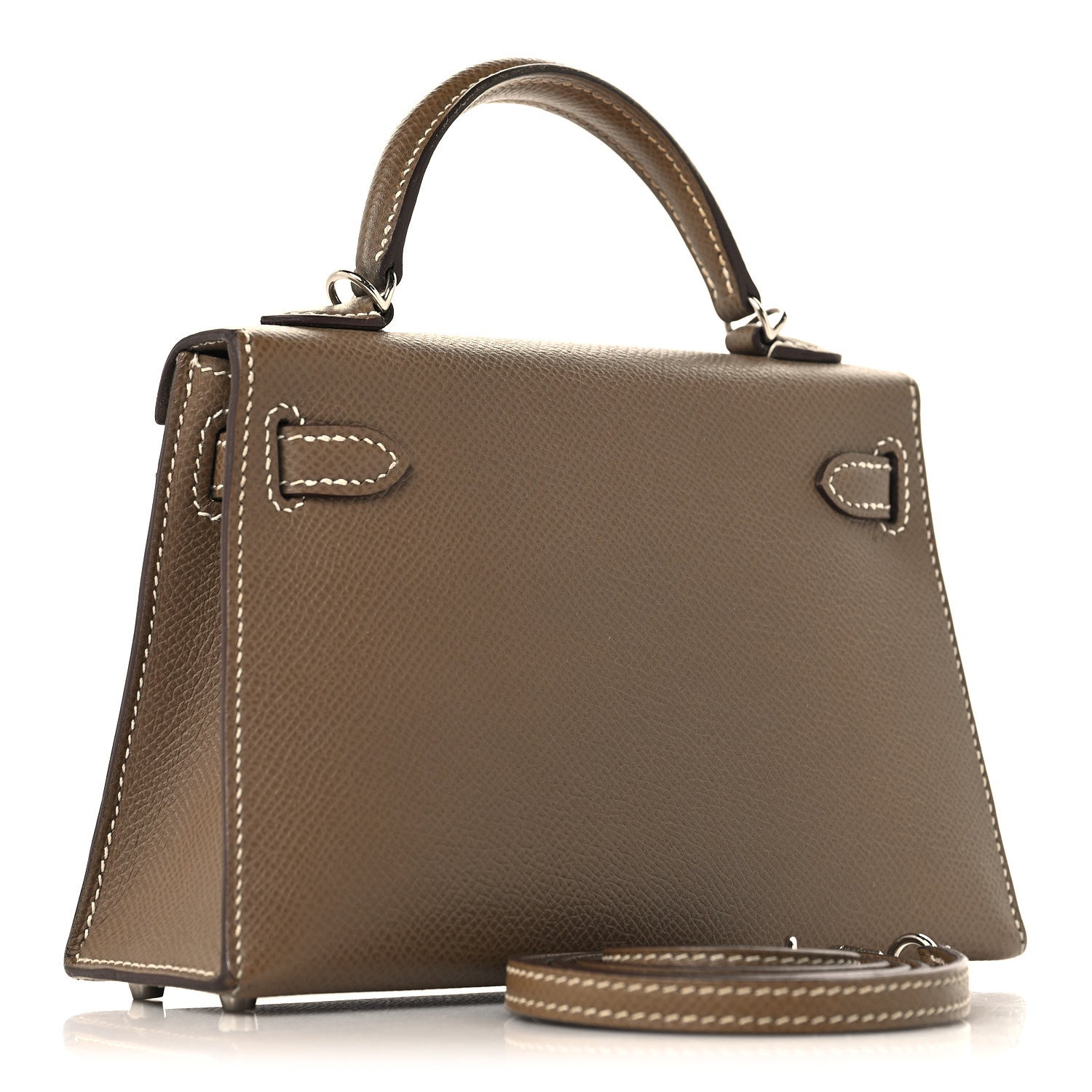 Hermes Epsom Mini Kelly Sellier 20 Etoupe 3 of 12