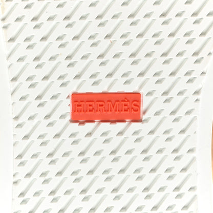 Hermes Suede Goatskin Shearling Day Sneakers 36 Brun Fume Ecru 6 of 10