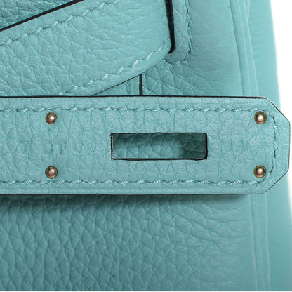 Hermes Togo Kelly Retourne 32 Bleu Atoll 12 of 21