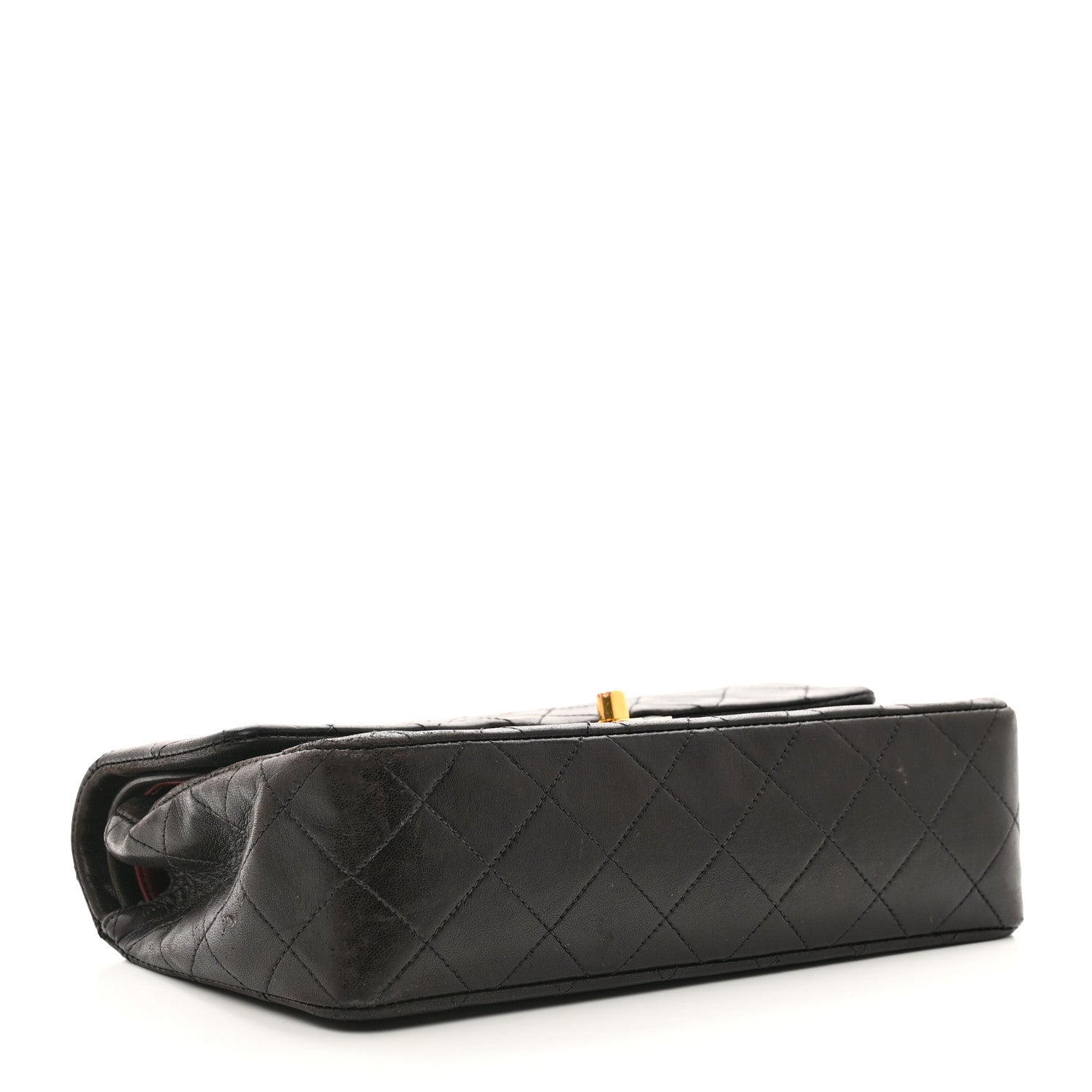Chanel Lambskin Quilted Small Double Flap Dark Brown 4 of 14