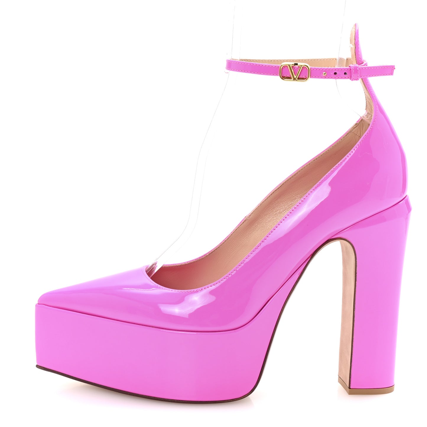 Patent Tan-Go 45/135mm Platform Pumps 38 Pink PP