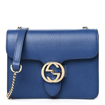 Gucci Dollar Calfskin Small Interlocking G Shoulder Bag Caspian 1 of 11