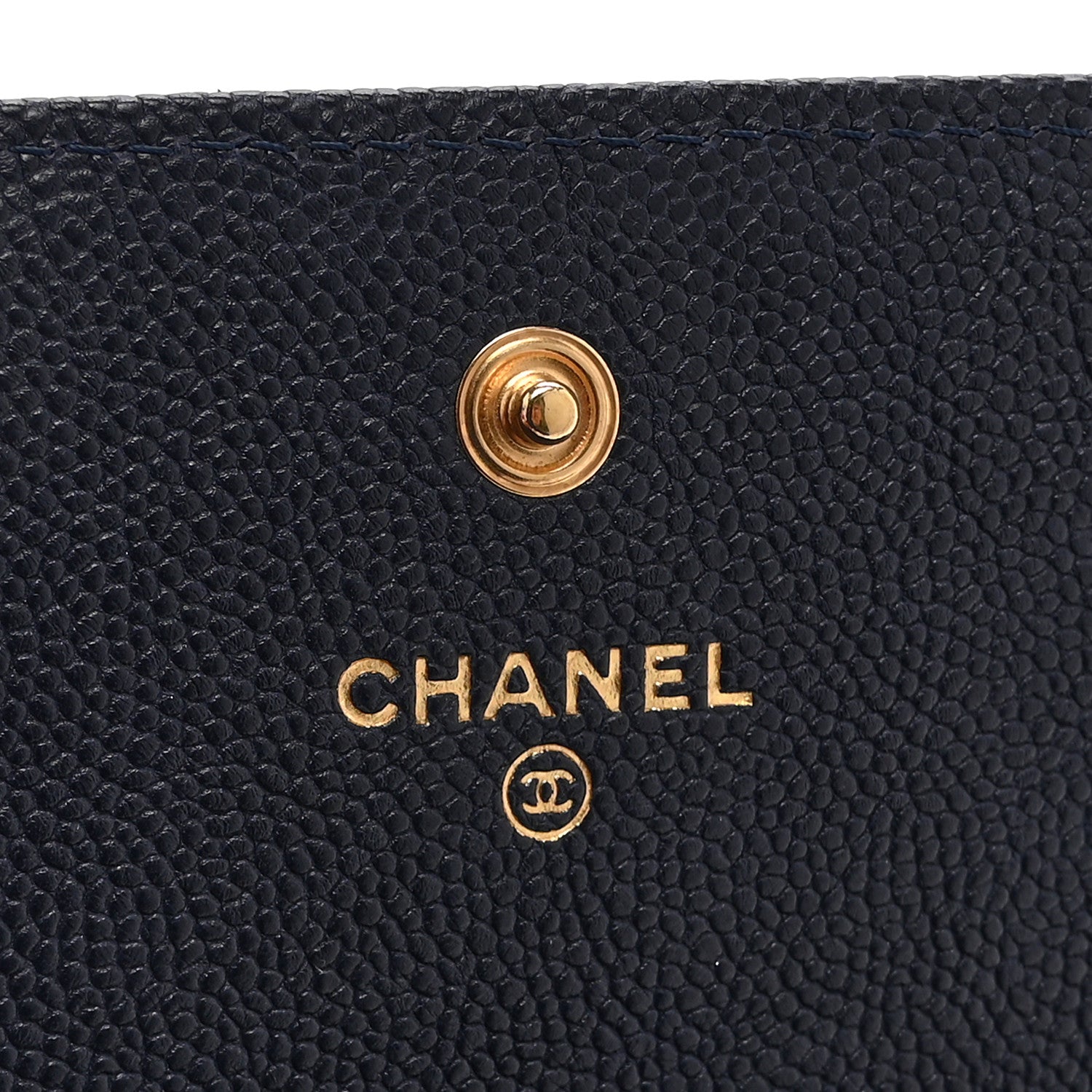 Chanel Caviar Quilted Large Boy Gusset Flap Wallet Blue 6 of 11