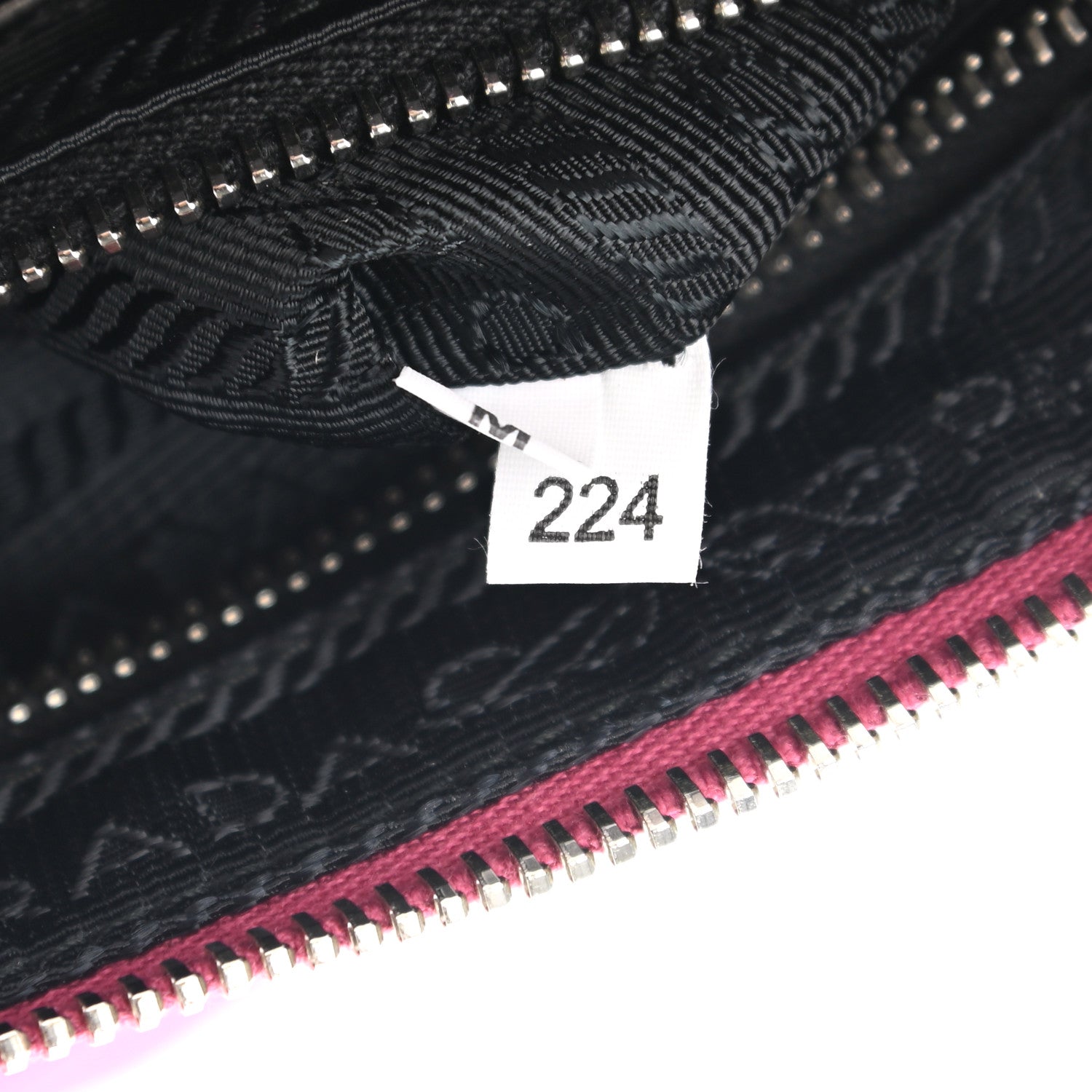 Prada Tessuto Nylon 2 In 1 Clutch Fuchsia Red 9 of 12