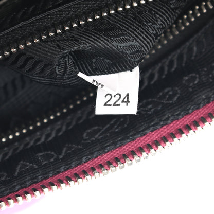 Prada Tessuto Nylon 2 In 1 Clutch Fuchsia Red 9 of 12