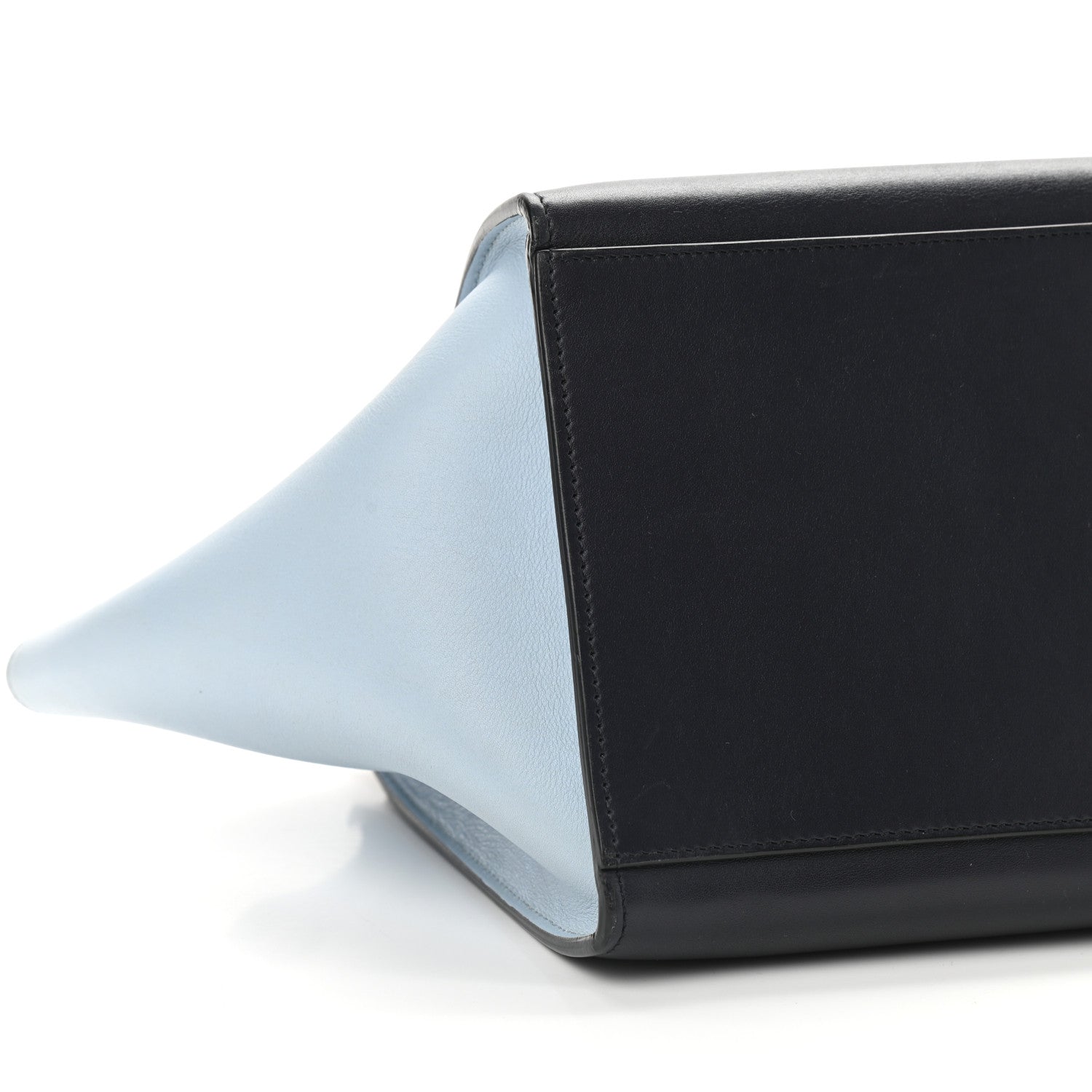 Celine Smooth Calfskin Small Tri-Color Trapeze Pale Blue 7 of 9