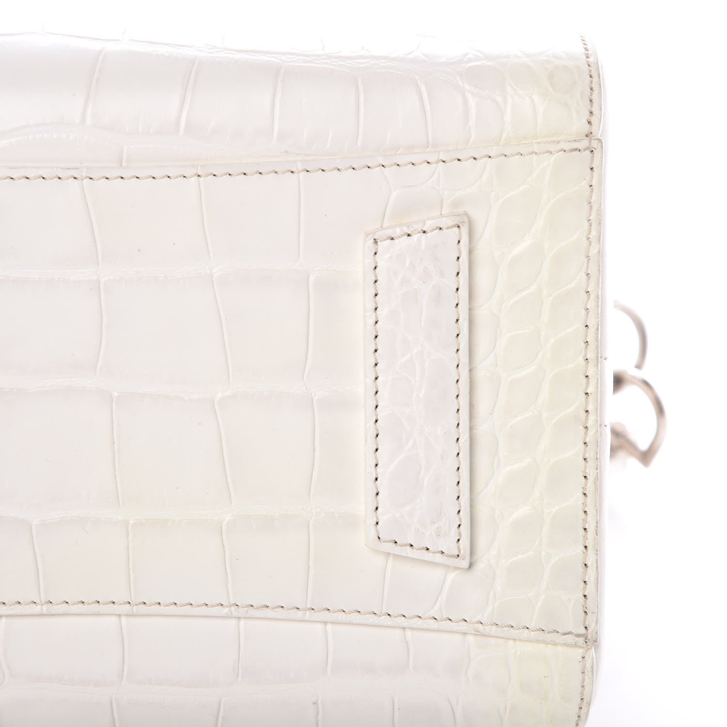 Givenchy Calfskin Crocodile Embossed Small Antigona White 23 of 26