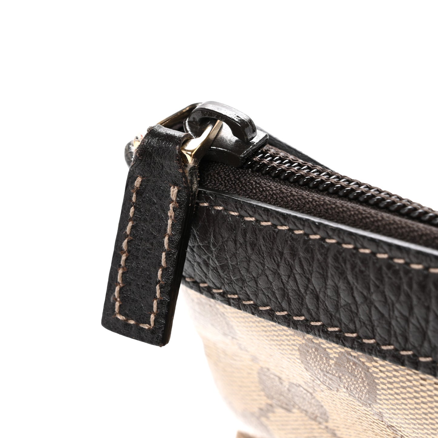 Crystal Monogram Medium Abbey Tote Brown