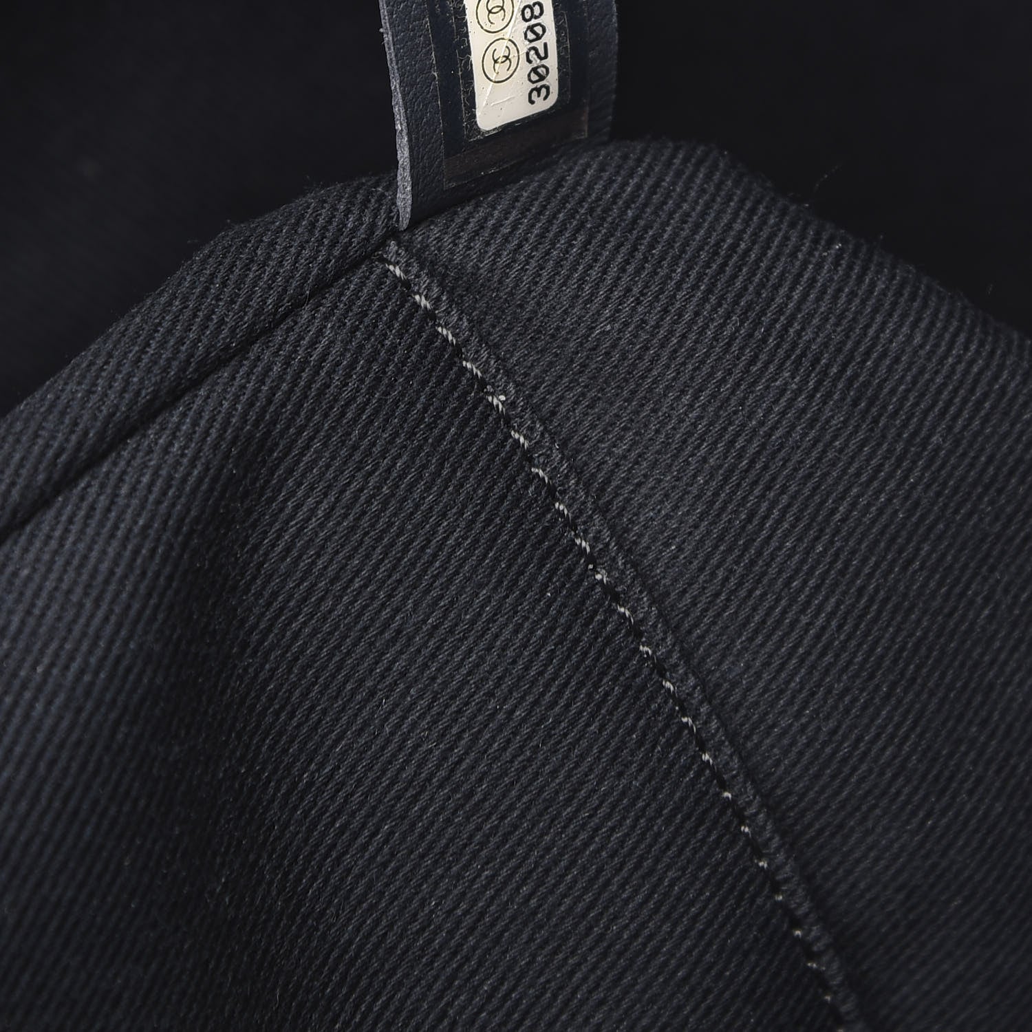 Chanel Denim Small Deauville Tote Dark Blue 7 of 11