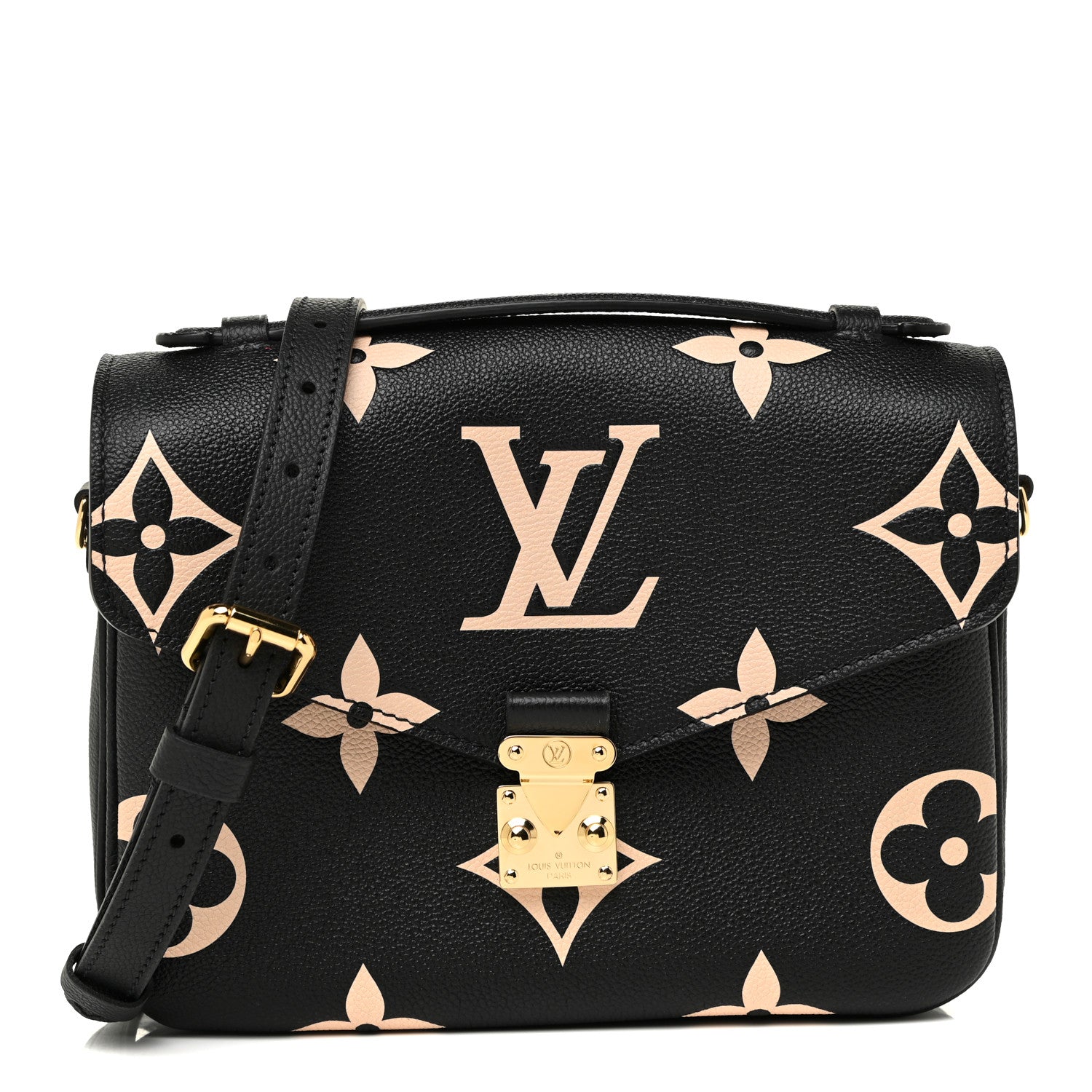 Louis Vuitton Empreinte Monogram Giant Pochette Metis Black Beige 1 of 11