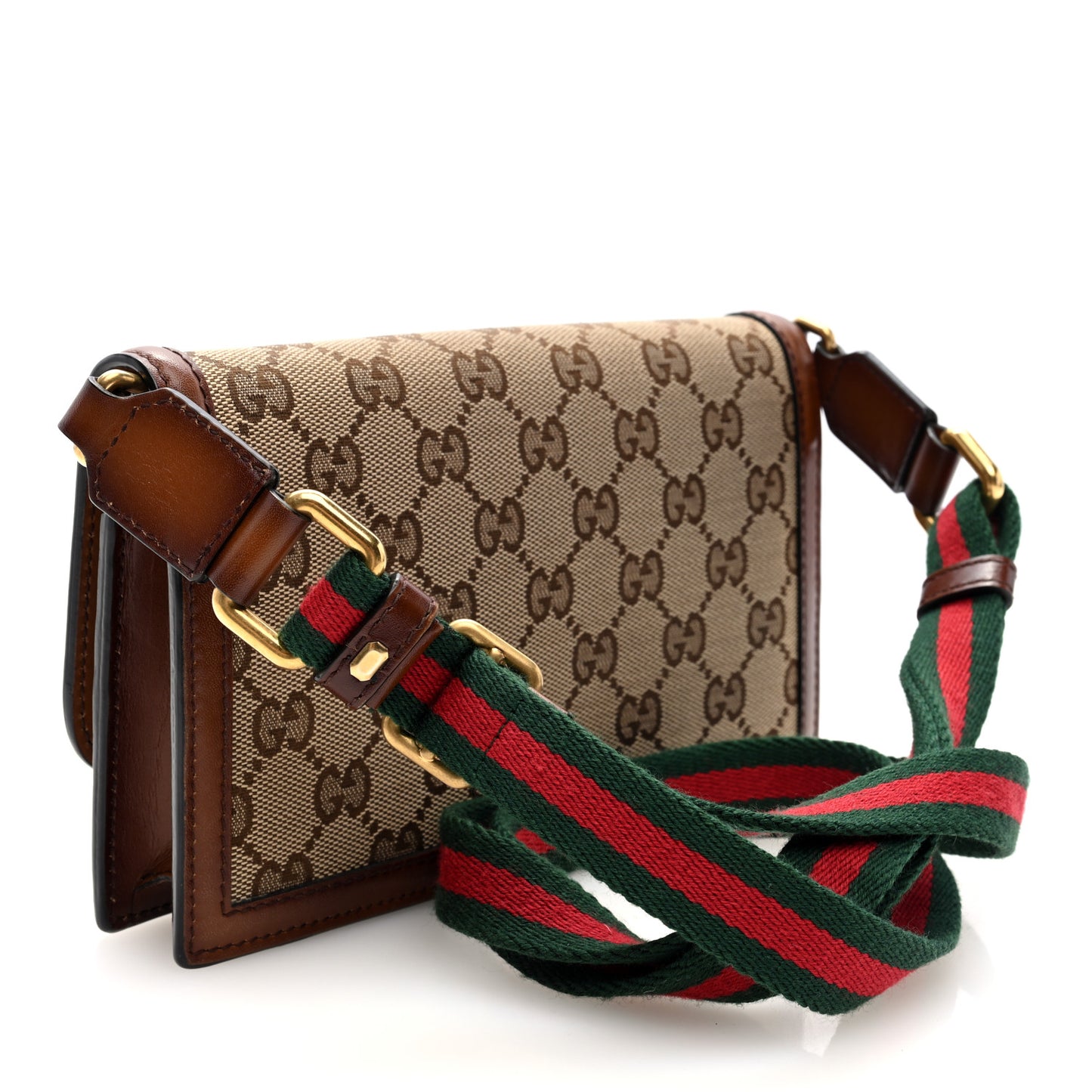 Monogram Lady Web Convertible Wallet Beige Cuir