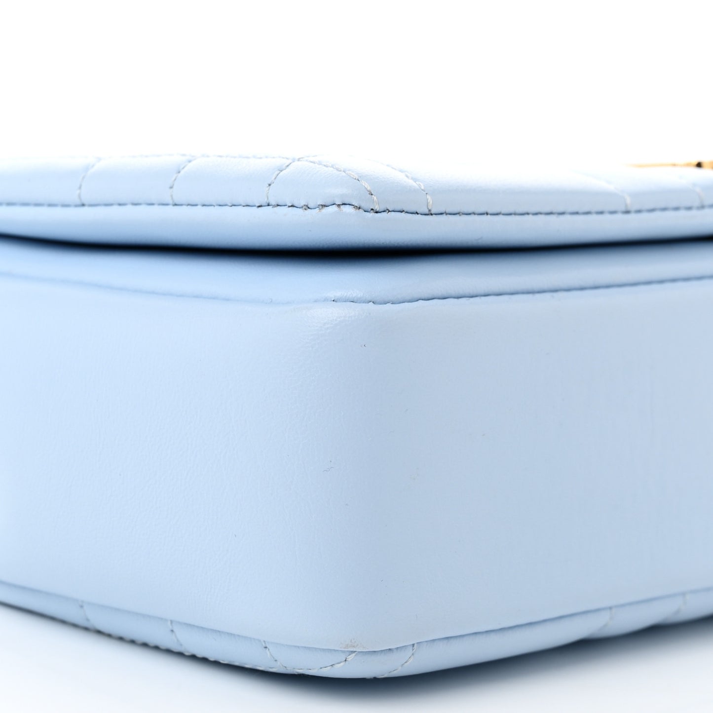 Lambskin Quilted Small Lola Bag Pale Blue